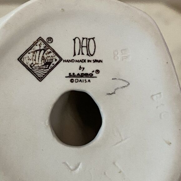 Vintage NAO by Lladro Angel Cherub with Harp Made in Spain Angel Strumming - Picture 12 of 12